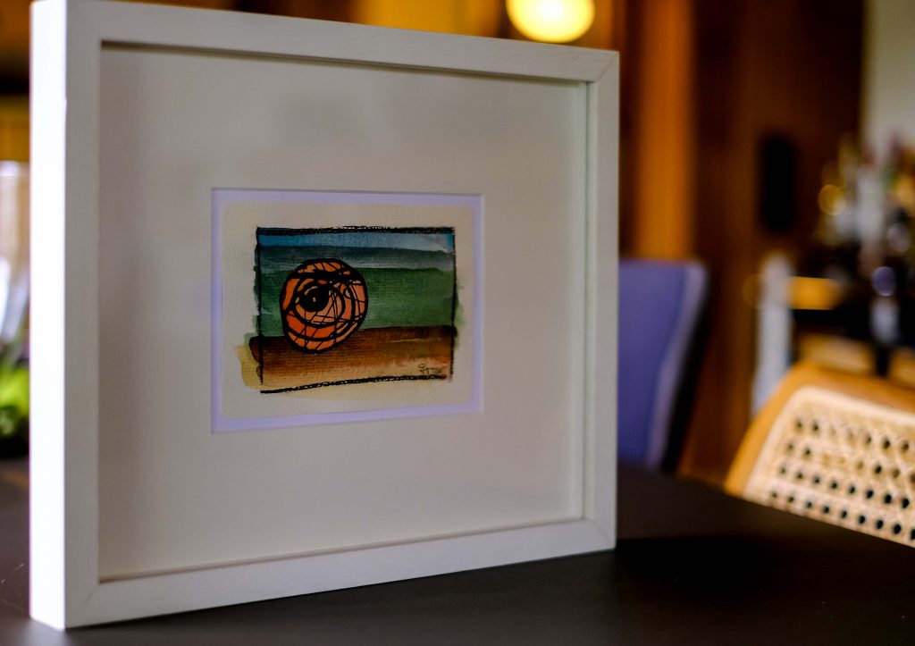 Postkarte | Passepartout | Präsenz | Farbe berührt | © Torsten Gripp 2026